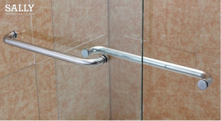 Sleek Matt Black Sliding Shower Doors with Strong Tempered Glass