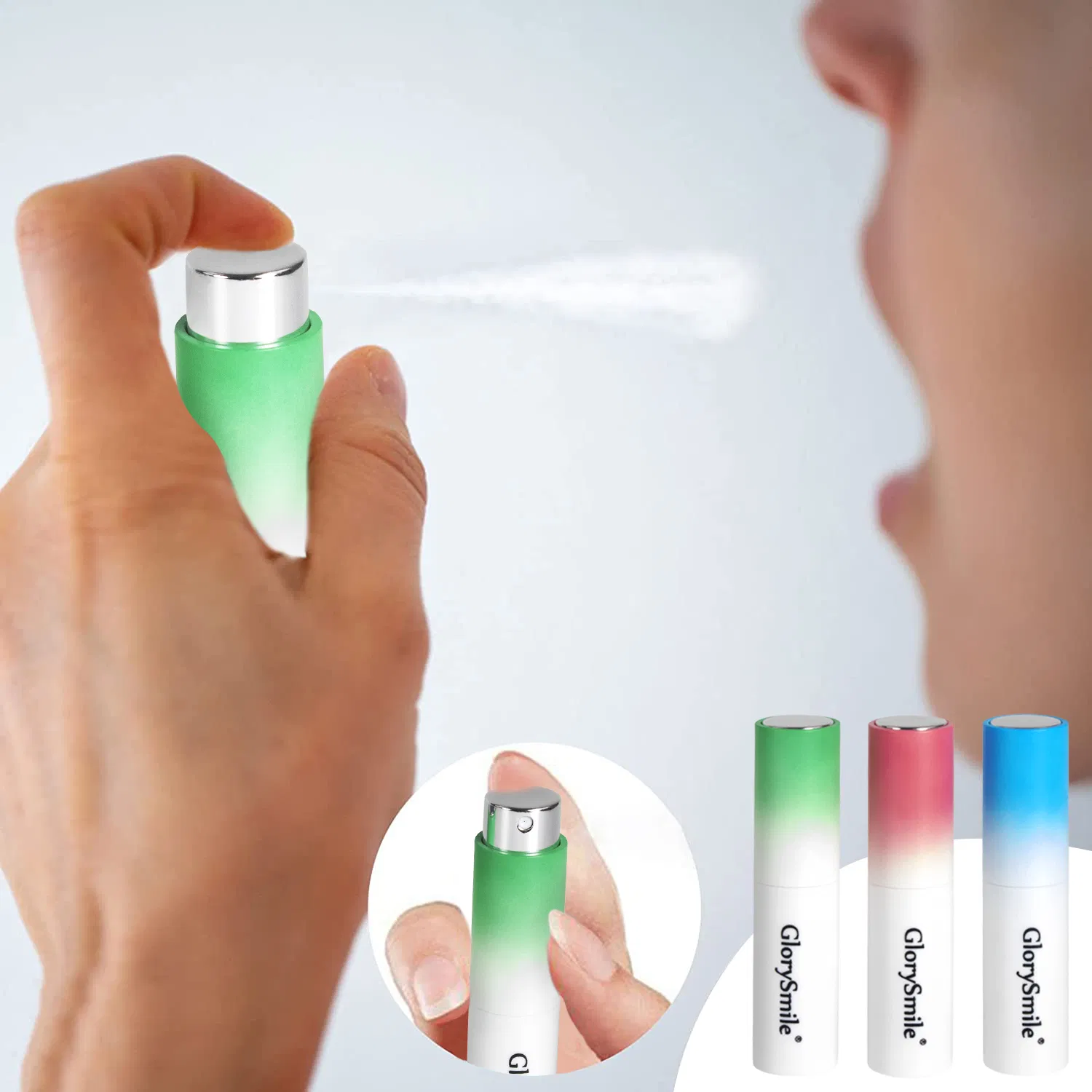 Custom Logo Mouth Spray Flavor Mouthwash Travel Size High Atomizing Nozzle Pump