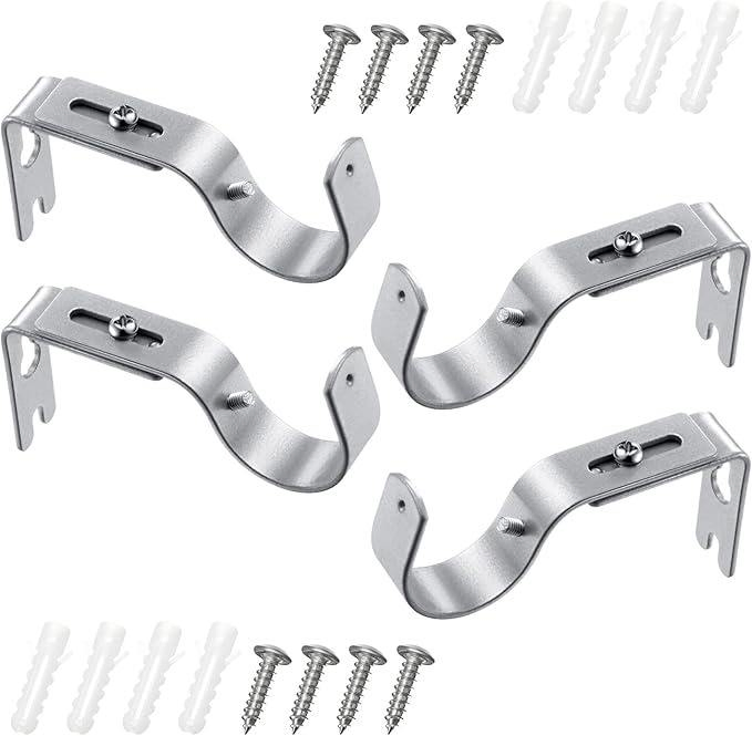 Direct Selling Curtain Brackets From Ceiling Art Decorative Triple Curtain Rod Bracket