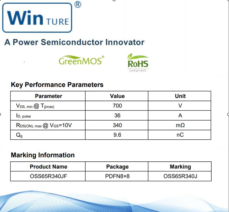 Easy to Design in Perfect Replacement for The Gallium Nitride (GaN) Device in High Frequency Operations Super Si Oss65r340FF To220f Semiconductor