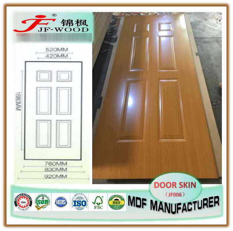 Door Skin with Natural Veneer