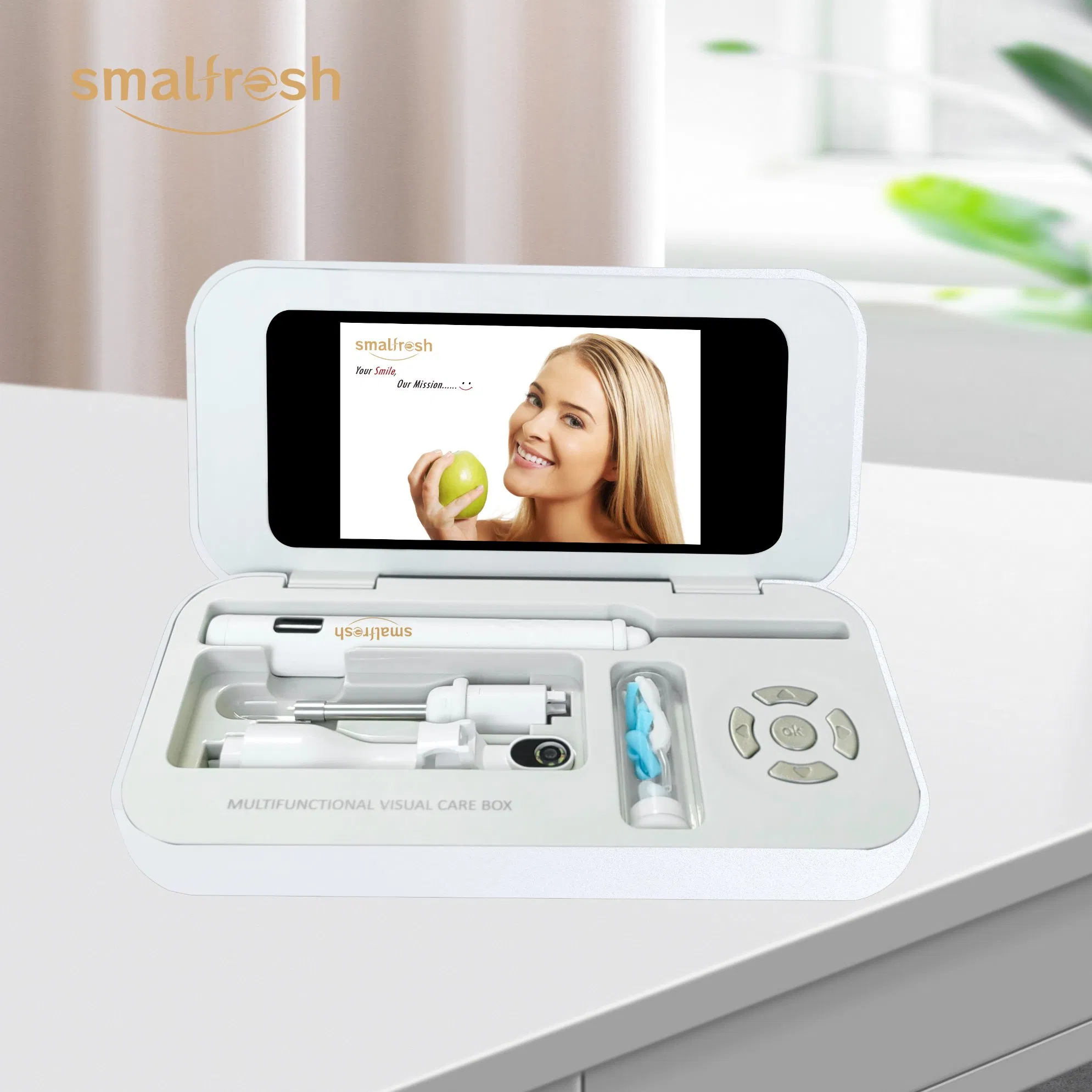 Smart Oral Mirror Otoscope Visual Ear Cleaner Endoscope Multifunctional Visual Care Box with Camera