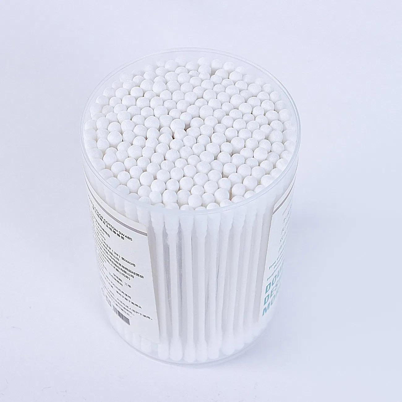 Wholesale Eco-Friendly Cotton Swabs Double Spiral Head Swabs Thin Peper Cotton Buds