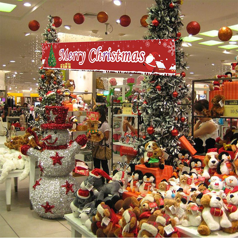 Custom Design Promotional Merry Christmas Garage Door Cover Banner for Decoration