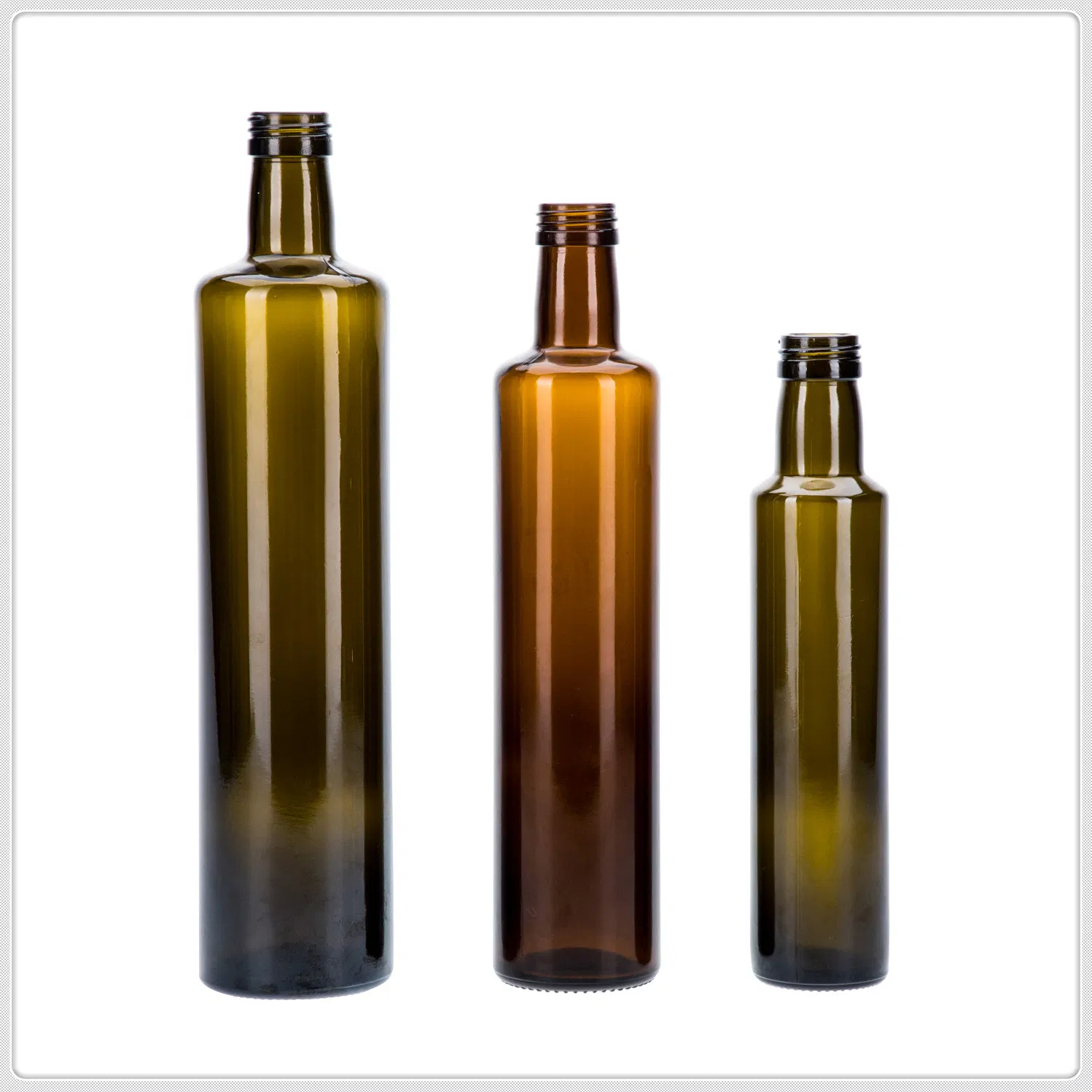 500ml High Quality Dark Glass Olive Bottle with UV Protection Layer for Freshness