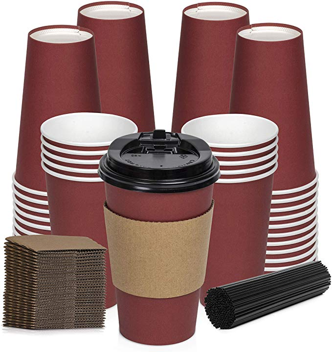 Hot Paper Cup Sleeve, Custom Paper Coffee Sleeve Cup with Logo, Coffee Paper Cups
