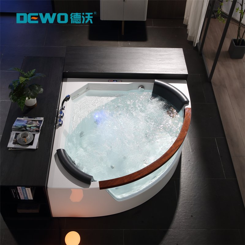 Угловая акриловая ванна SPA для двоих с гидромассажем