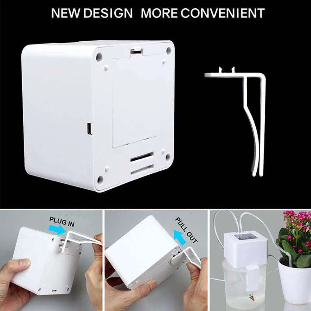 Digital Programmable Micro Automatic Battery Drip Irrigation Kit Water Timer Self Watering System for Indoor Potted Plants