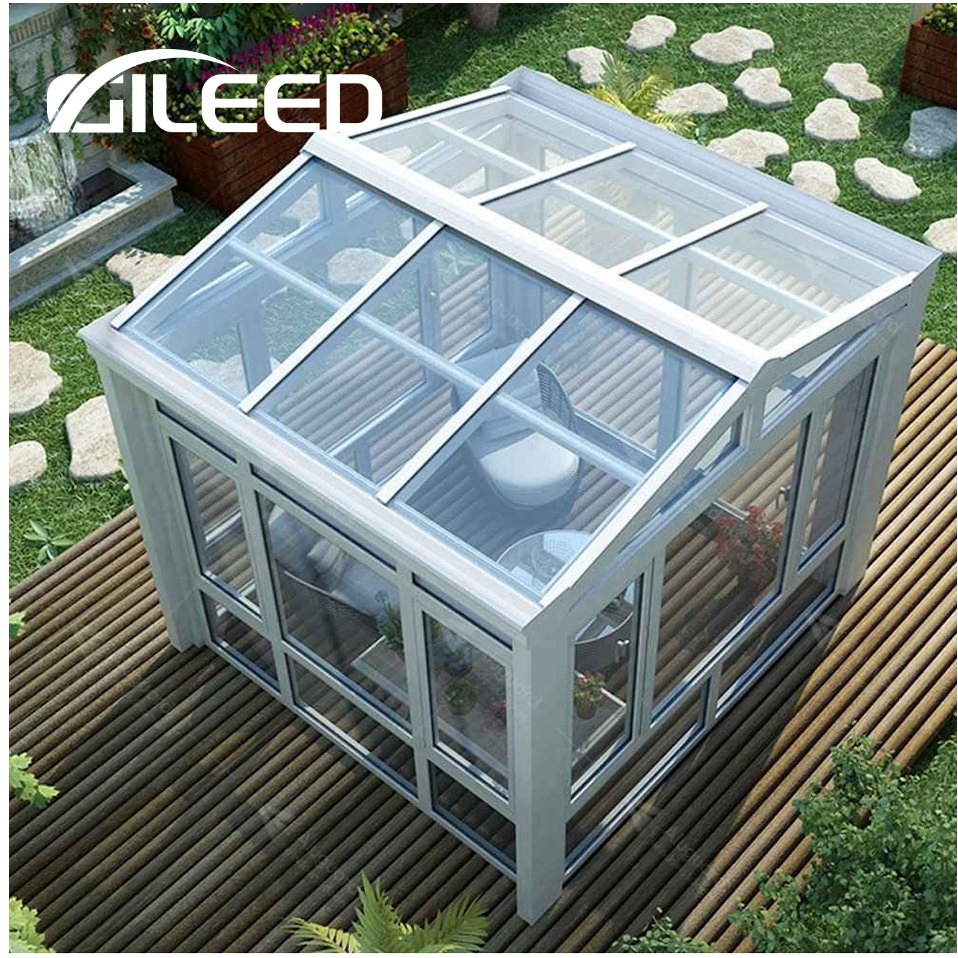 Elegant Aluminum Framed Glass Roof Sunroom for All Seasons