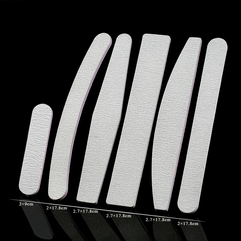 High Quality 100/180 Grit Emery Nail Files with Different Shape