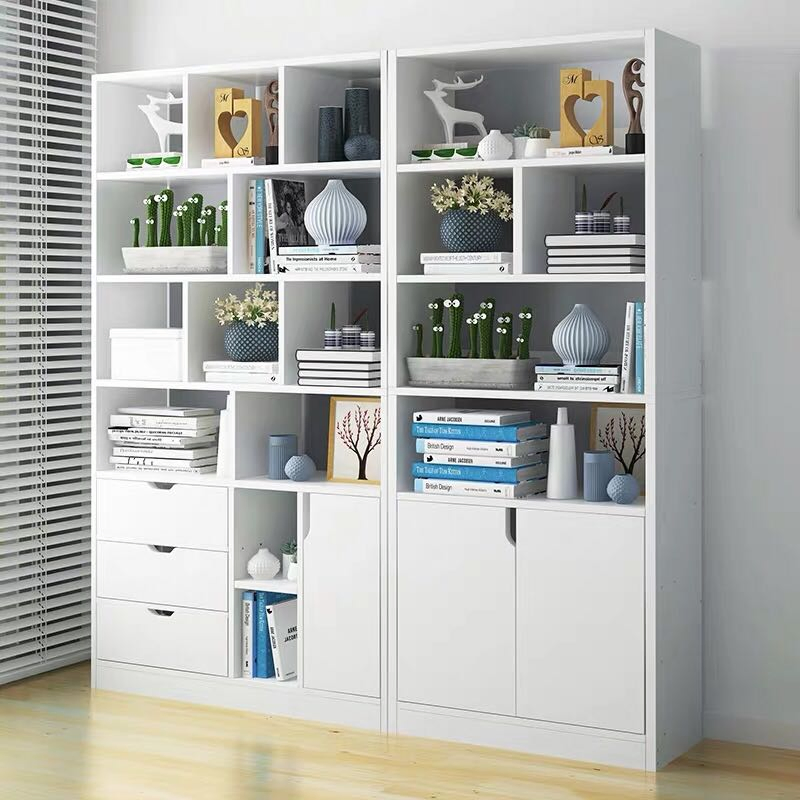 Cheaper Best Quality and Esay Assemble Library Book Shelf Bookcase 18mm