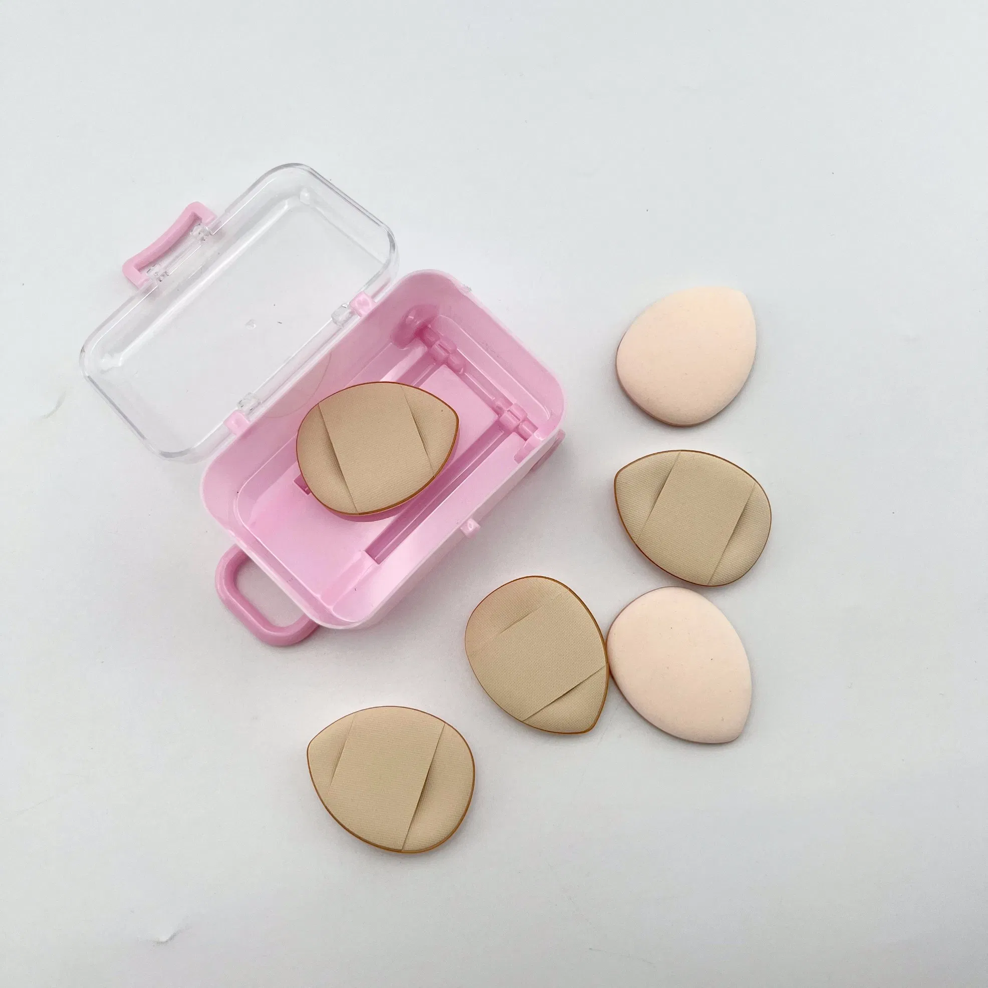 Wet and Dry Dual-Use Customization Professional Beauty Tools Finger Air Cushion Mini Light Portable Thumb Powder Makeup Puff