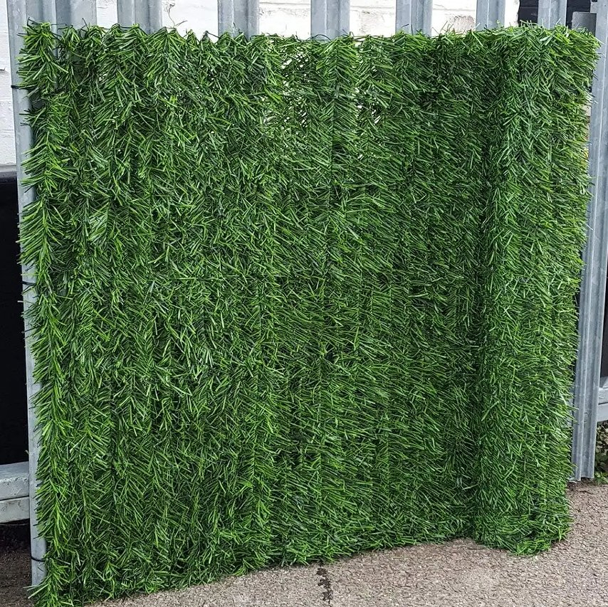 Outdoor Artificial Pine Needle Net Fence for Balcony Courtyard Privacy Decoration Green Plant Wall