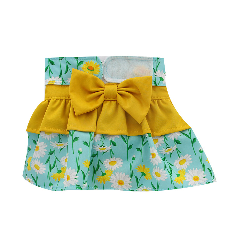 Urine Pads, Menstrual Pants, and Sanitary Pants for Female Dogs During Their Menstrual Period Bow-Shaped Dog Menstrual Pants,
