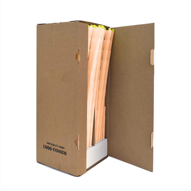 2025 Newest Custom Colorful 0.5g 1g Rice Paper Prerolled Rolling Cones