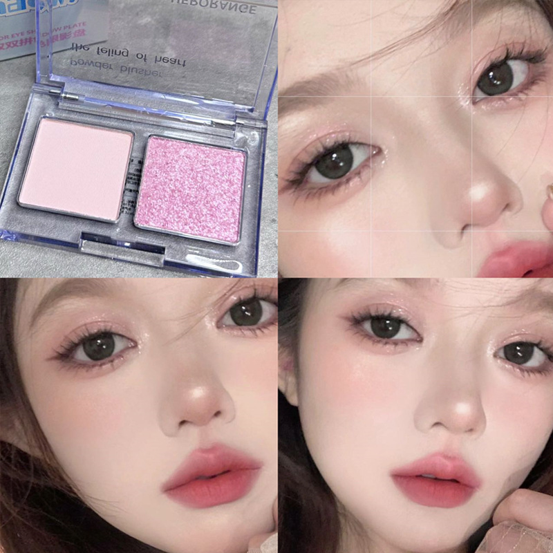 Eyeshadow Palette Matte Shimmery Waterproof Mini Pearl Earth Tone Eyeshadow