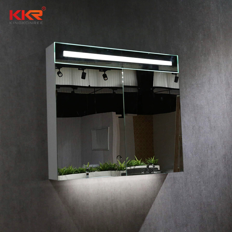 Square Bathroom LED Mirror Wall Mounted Mirror