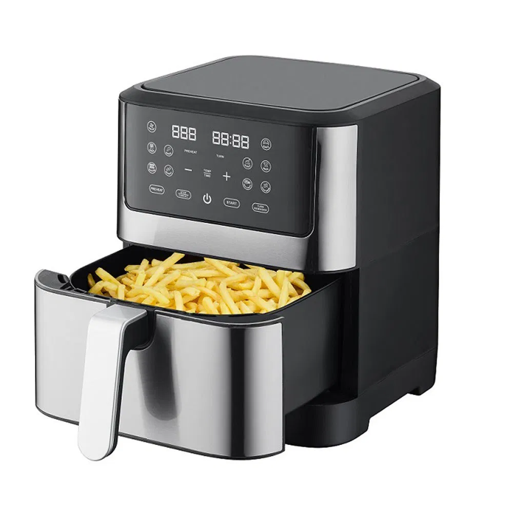 Electric Digital Air Fryer with 6L Nonstick Basket and Customized Colors