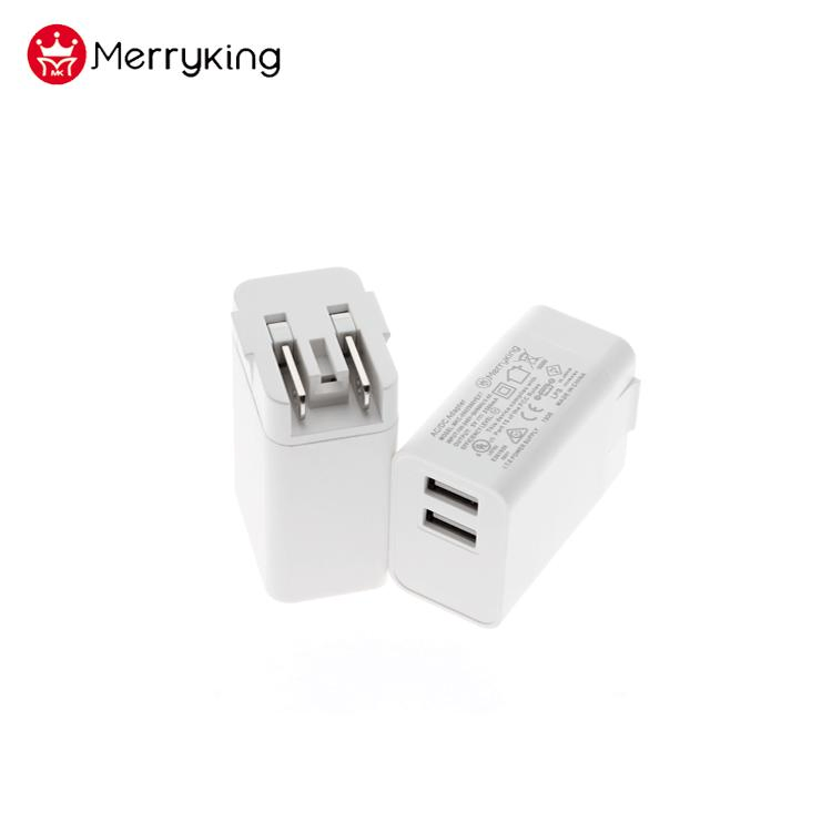 Universal 5V 2.1A Dual USB Port Wall Charger for Smart Phones