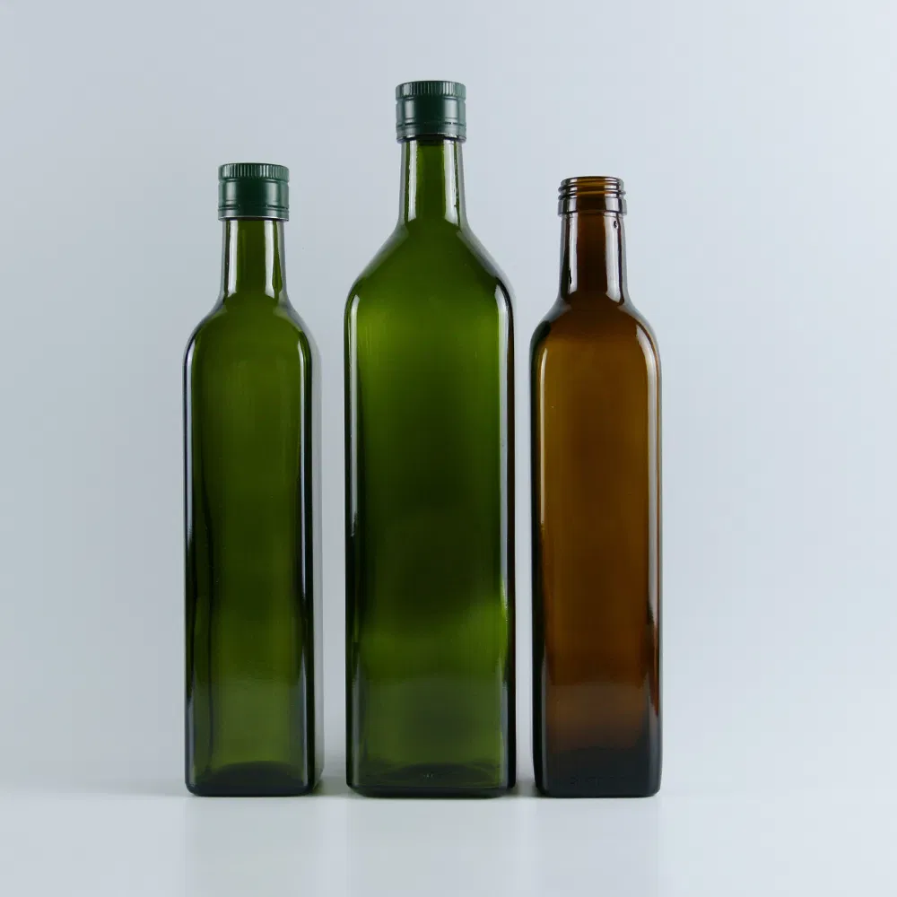 Manufacture 1L Marasca Olive Oil Bottle with Aluminum Cap