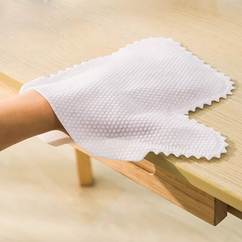 Esun Dishwashing Non- Woven Reusable Dry Wet Cleaning Gloves for Home Kitchen