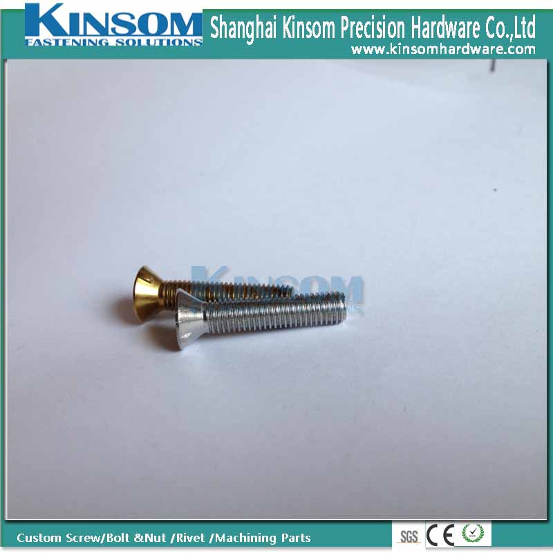 Ss Countersunk Head Cooper Nickel Coating Machine Screws for Expansion Bolt and Nut