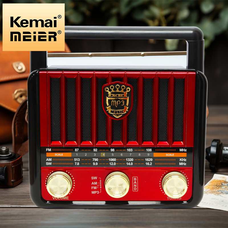 Portable Wooden Retro Radio Wireless Speakers HiFi Stereo Am/FM Radio USB TF