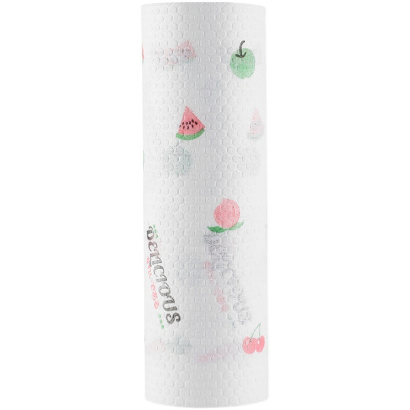 Absorbent Kitchen Paper Towels Washable Household Cleaning Tissue Rolls