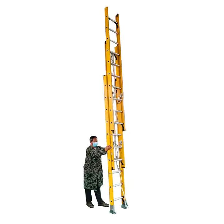 High Quality Strong Fiberglass Extension Ladders
