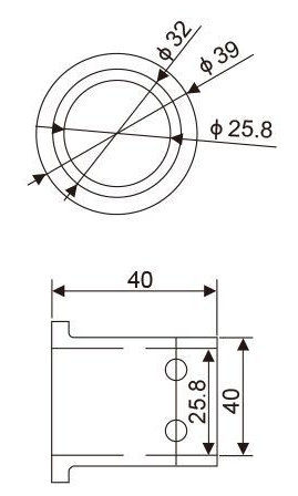 Shower-Glass Hardware Pipe-Fitting 304-Stainless-Steel Support Bar Connector