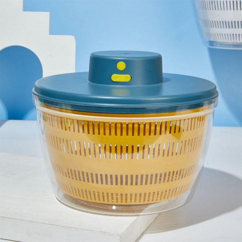 Big Capacity Pet Plastic 4L USB Vegetable Electric Drain Basket Salad Spinner Vegetable Washer for Home