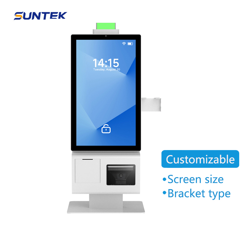 Suntek 27-Inch Coffee Ordering Machine Free Sdk Self Service Payment Kiosk in Supermarket Restaurant