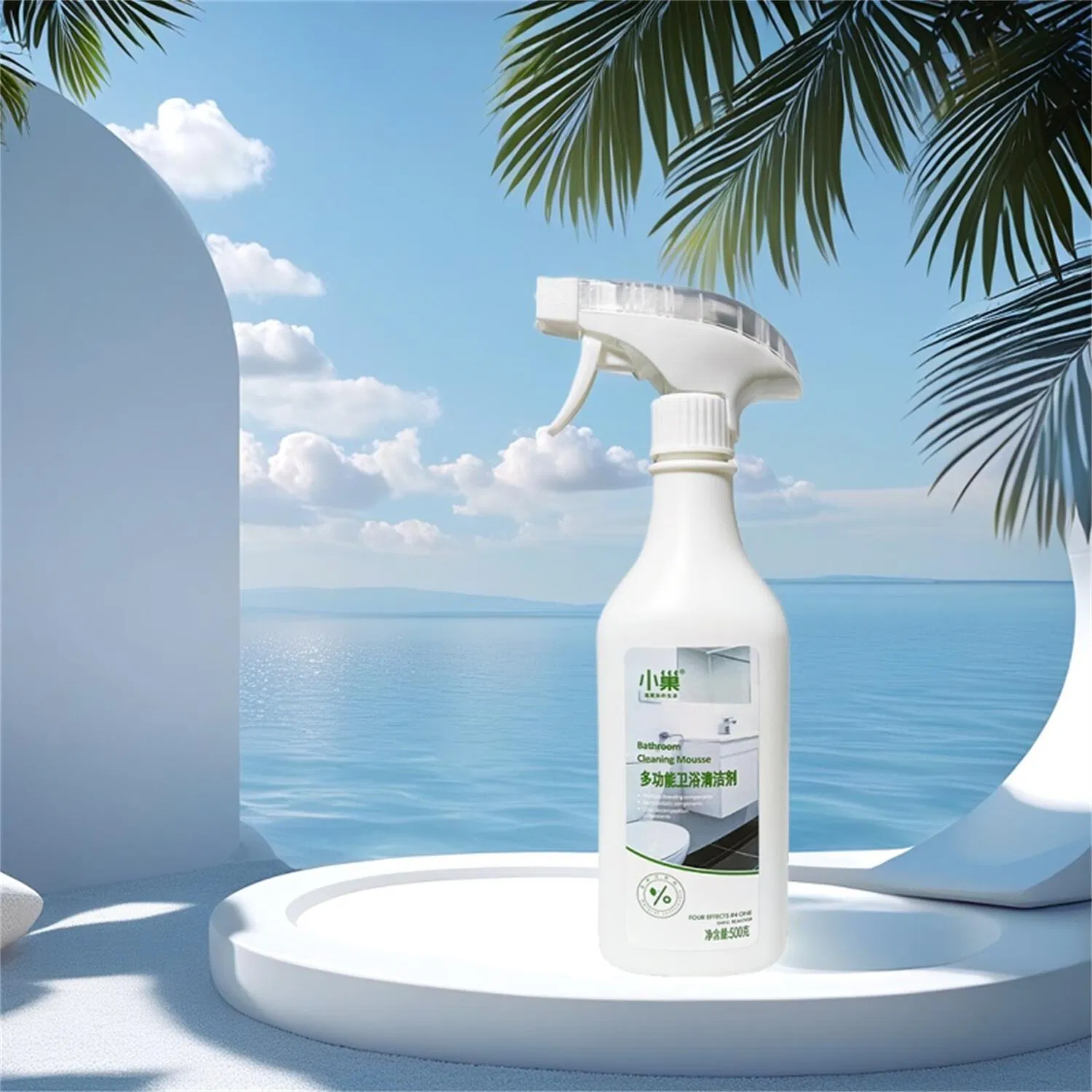 Strong Bathroom Cleaner Liquid with Anti Fog and Dirt Removal