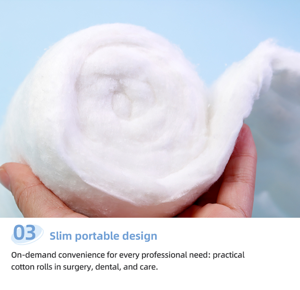 Medical Absorbent Cotton Roll for Dental Use