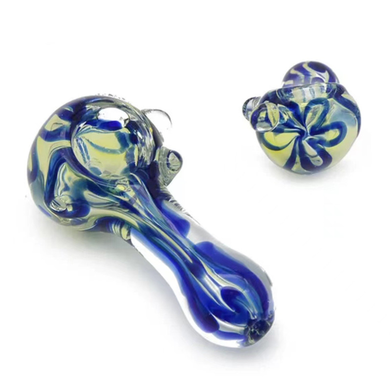 Special Shape Custom Thickened High Borosilicate Smoking Pipe Five-Color Mini Glass Water Pipes