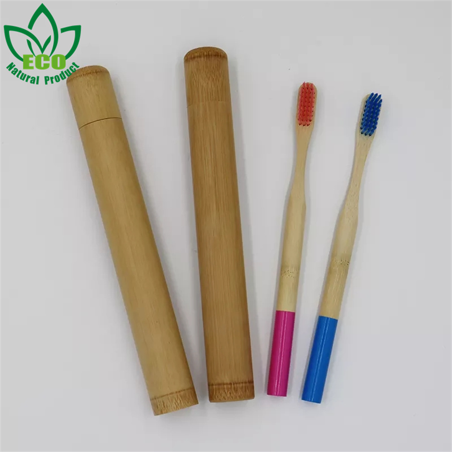 Travel Environmental Custom Logo Bamboo Toothbrush Case