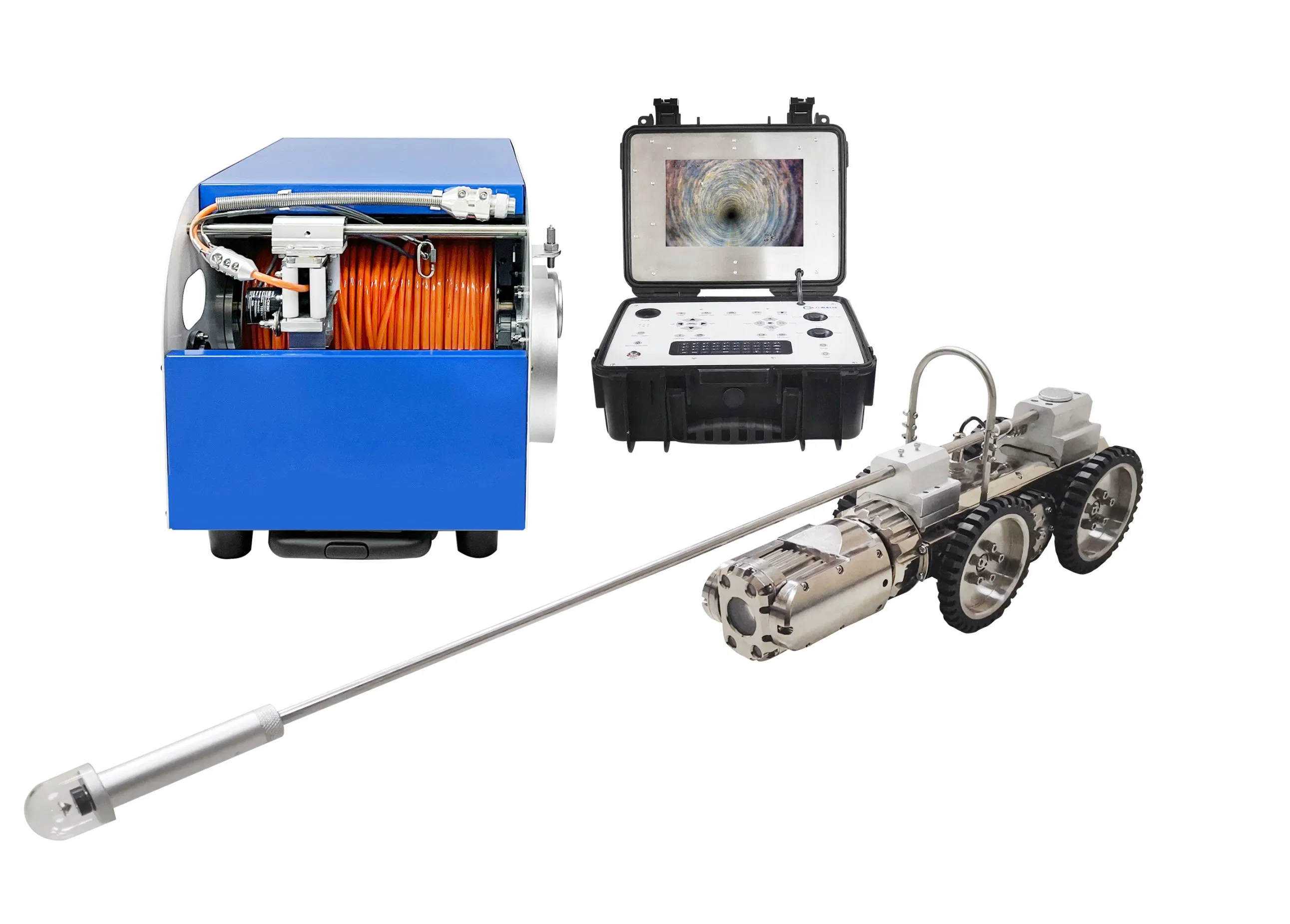 Робот-инспектор для труб с камерой и пультом управления