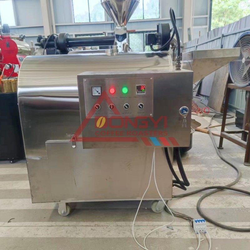 Intellicent Constant Temperature 30kg50kg/Batch Cocoa Bean/Peanuts/Soybean/Sesame Roasting