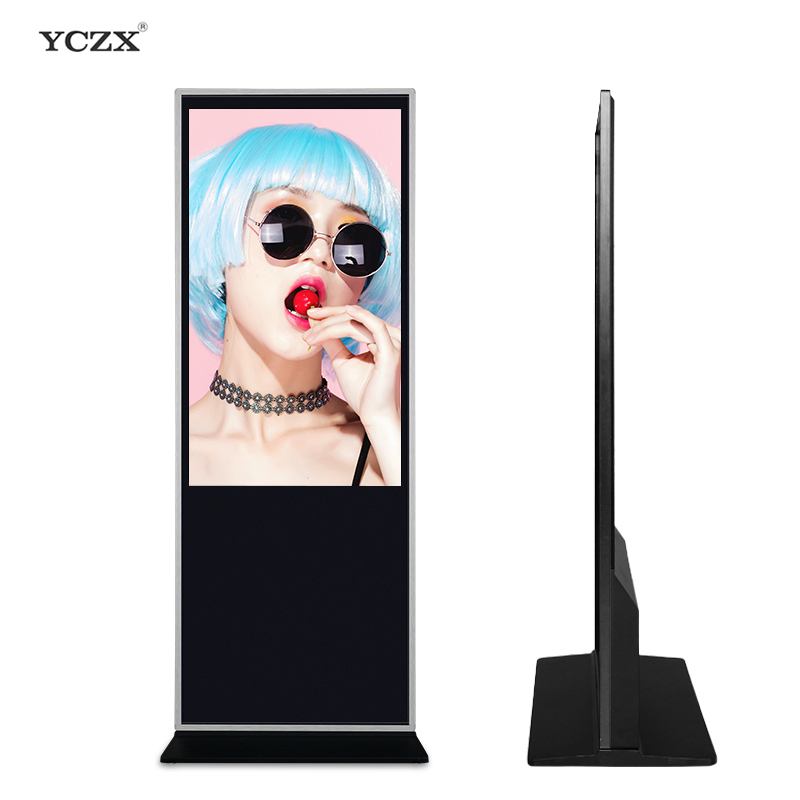 Floor Standing 60 Inch Digital Signage Display Totem LCD Monitor Touch Screen