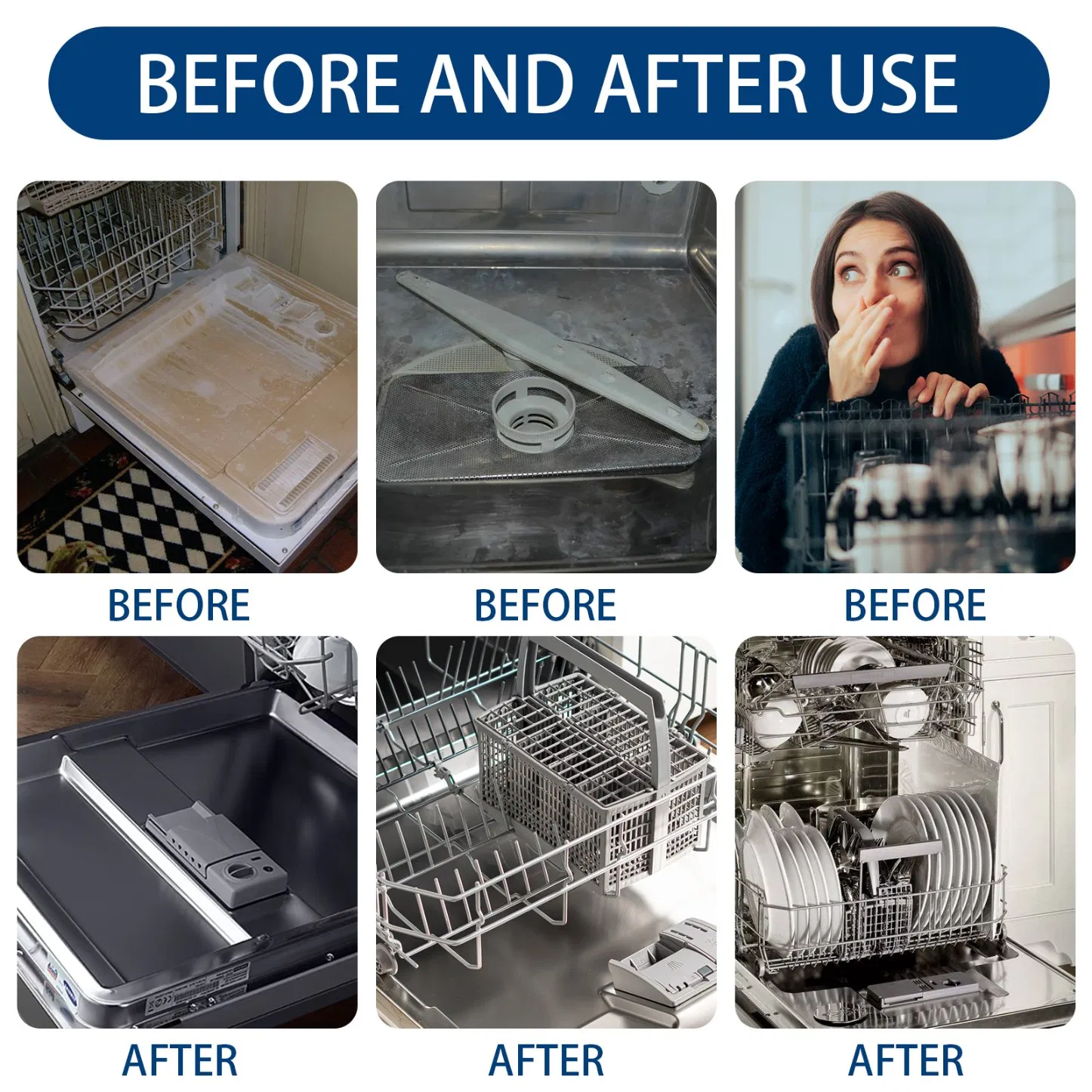 2024 Popular Eco Friendly Washing Machine Deep Cleaner Effervescent Cleaning Tablets