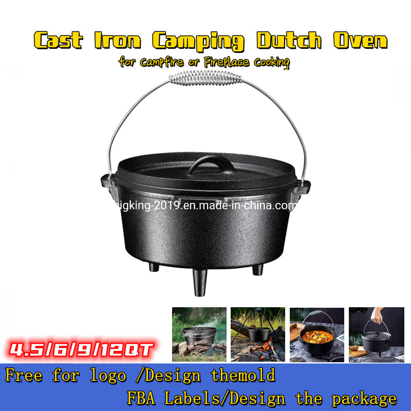 Preseasoned Outdoor Barbeque Dutch Oven Sets