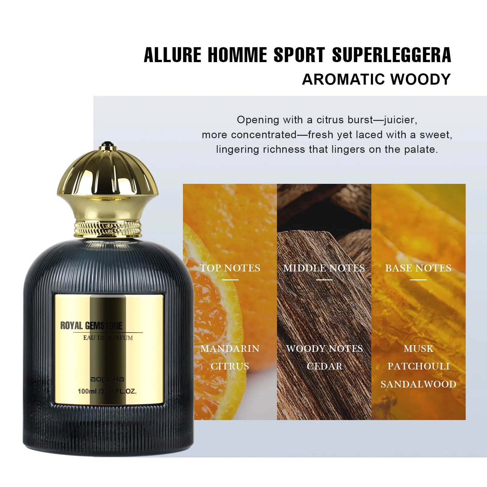 Aopoka Custom 4 Smell Luxury 100ml Dubai Arabic Women Perfume