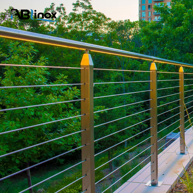 Hot Style Balcony Railing Stainless Steel Glass Railing Balustrade