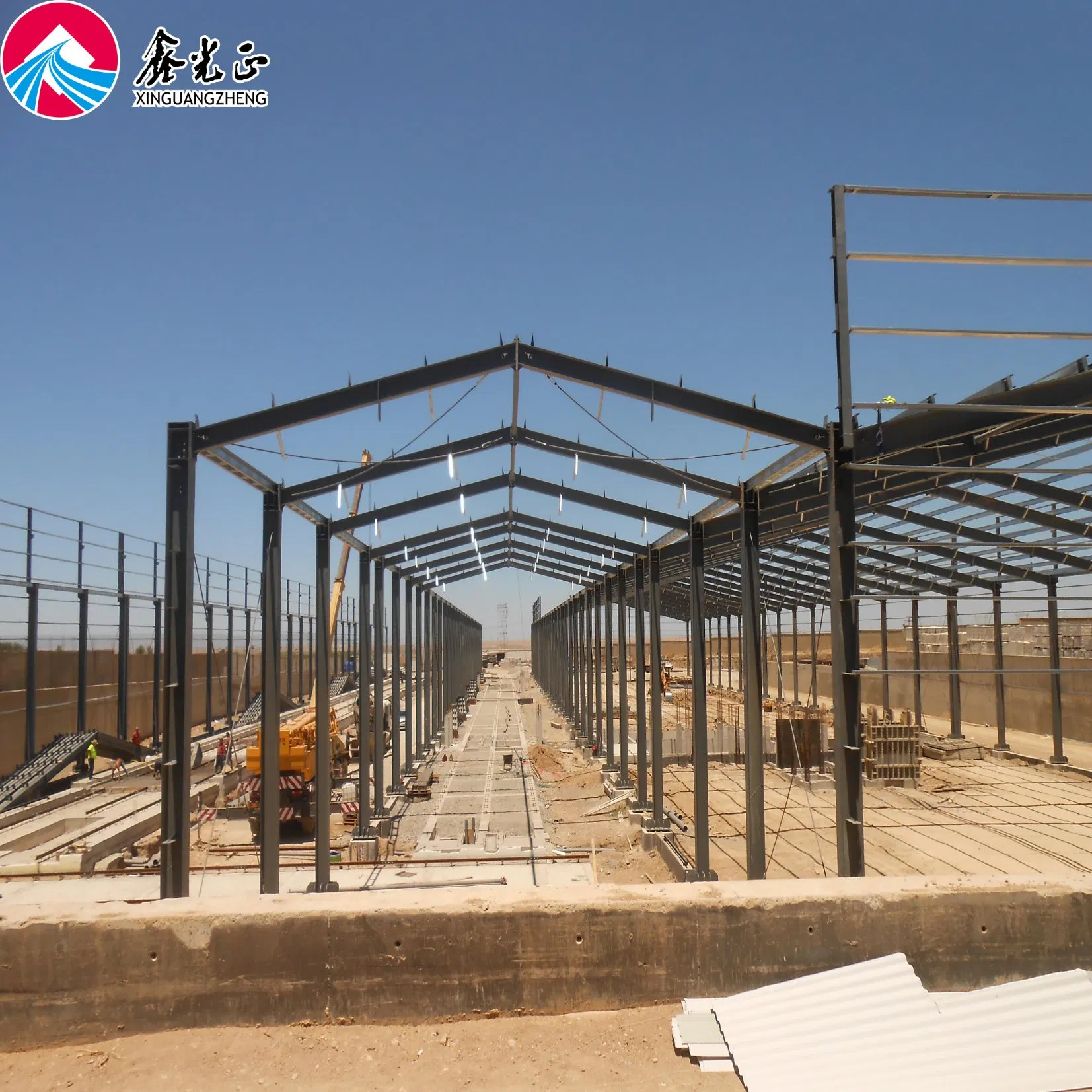 Welded H Section Beam and Column Steel Structure Building Material