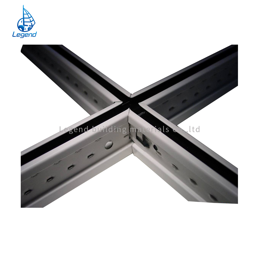 Manufacturer Light Keel Structure Construction 3D Grooved Tee Grid Baking Finish Channel