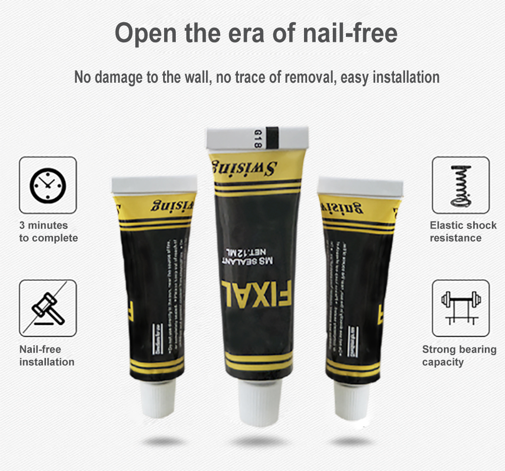 Drill-Free Glue Ms Fix Adhesive Hybrid Polymer Paintable Sealant