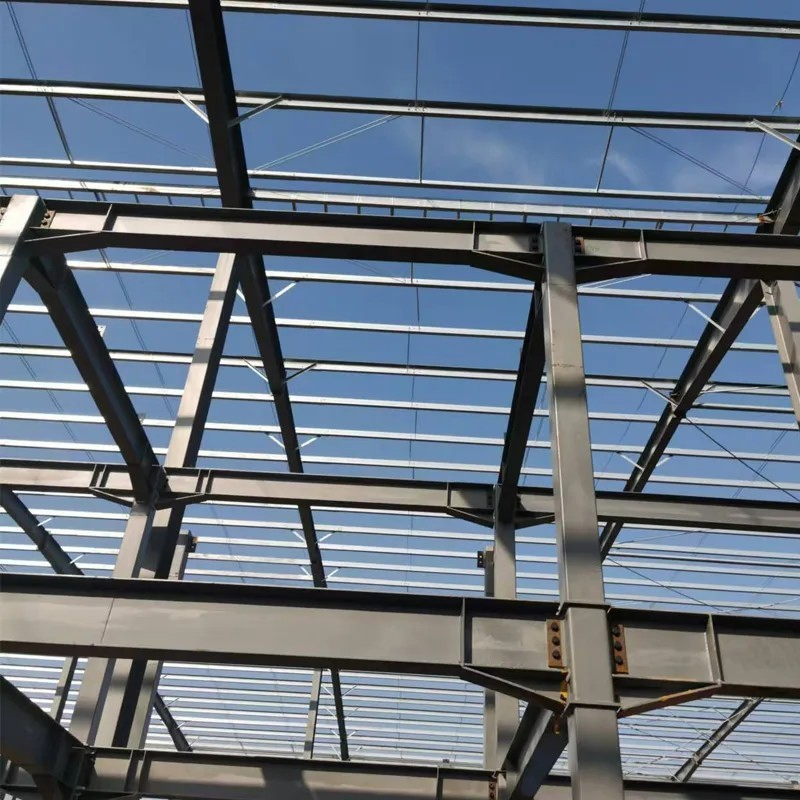 Painted Metal Steel Structure Logistics Warehouse Prefab Steel Storage Building for Factory