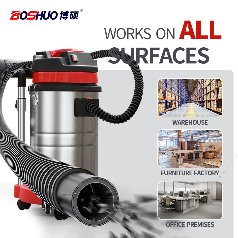 35L Manual Mobile Vacuum Cleaner with 220V Power and Warranty