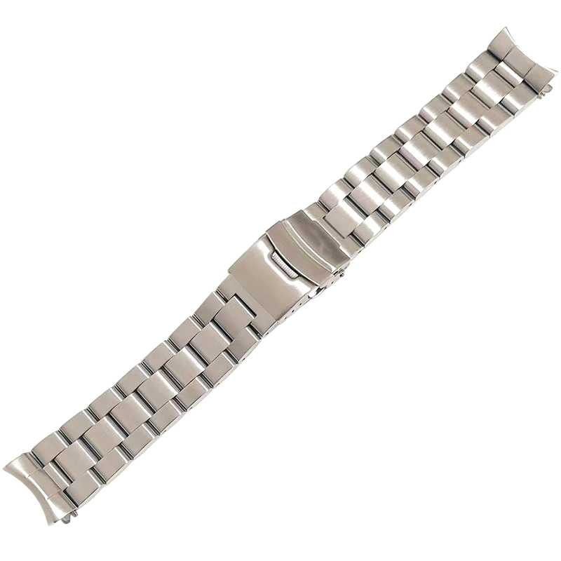 Classical 3-Row 304 Stainless Steel Link Watch Strap