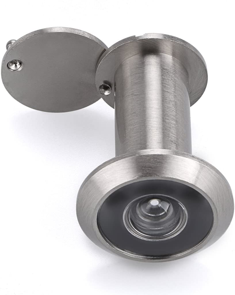 180 Degree Sliver Brass Door Viewer Door Lens with Cover